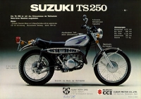 Suzuki TS 125 TS 250 M Prospekt 1975