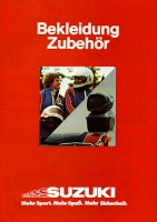 Suzuki Bekleidung Zubehör Prospekt 1978