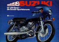 Suzuki GT 250 Sport Prospekt 1978