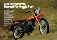 Suzuki SP 370 brochure 1978