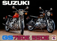 Suzuki GS 550E + GS 750E brochure 1978