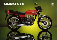 Suzuki X 7 E brochure 1979