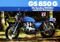 Suzuki GS 850 G brochure 1979