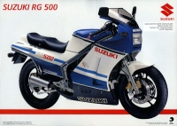 Preview: Suzuki RG 250 W + RG 500 Prospekt 1985