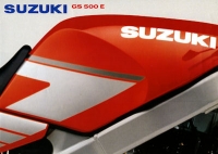 Suzuki GS 500 E brochure 1991