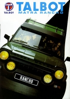 Talbot Matra Rancho brochure 1982