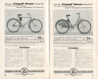 Triepad bicycle program 1938