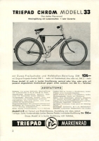 Triepad Fahrrad Programm 1952