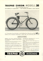 Triepad bicycle program 1952