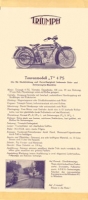 Triumph Programm 1926