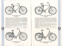 Triumph Fahrrad Programm ca. 1935