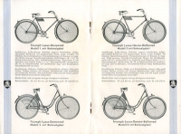 Triumph Fahrrad Programm ca. 1935