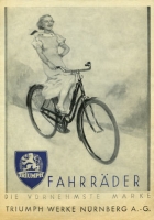 Triumph bicycle brochure 1930s