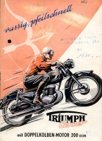 Triumph Cornet 200 Prospekt 1954