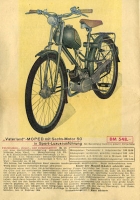 Vaterland bicycle and Moped brochure 1954