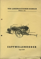 6 Erntemaschinen Prospekte der DDR 1950er Jahre