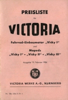 Victoria Vicky pricelist 3.1954