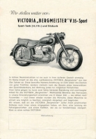 Preview: Victoria Bergmeister V 35 und V 35 Sport Prospekt 1.1954