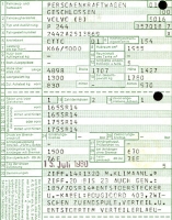 Preview: Volvo P 244 Original Fahrzeugbrief 1980