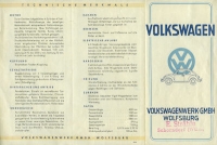 VW Käfer Prospekt ca. 1948/49