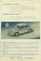 VW Käfer brochure ca. 1948/49