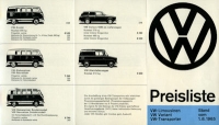 VW pricelist 8.1965