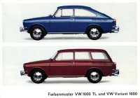 VW 1600 colors 8.1965