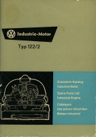 VW Industrie Motor Typ 122/2 Partlist 12.1970