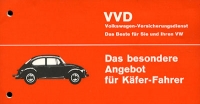 VW Versicherungsdienst Prospekt 1970er Jahre