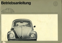 VW Käfer 1200 1300 owner`s manuel 8.1971