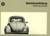 VW Käfer 1200 1300 owner`s manual part 1 8.1972