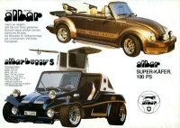 Preview: VW / Albar Sonic GT / Buggy ES / S / Superkäfer Prospekt 1970/80er Jahre