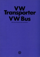 VW T 2 Transporter und Bus Prospekt 1.1976