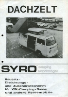 VW T 2 Rooftent brochure 1976