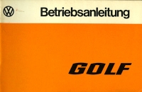 VW Golf 1 Bedienungsanleitung 1977