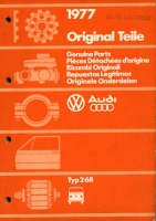 VW T 2 Ersatzteilliste 1977