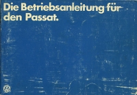 VW Passat Bedienungsanleitung 1979