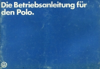 VW Polo Bedienungsanleitung 1980