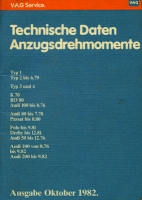 VW Technischen Daten 10.1982