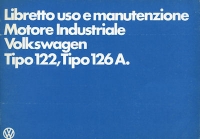 VW Industrie Motor Typ 122 / 126A Bedienungsanleitung 11.1982 it