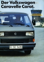 VW T 3 Caravelle Carat brochure 1986