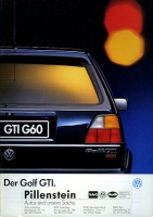 VW Golf 2 GTI G 60 brochure 8.1990