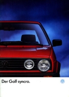 VW Golf 2 Syncro brochure 1.1991