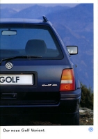 VW Golf 3 Variant Prospekt 8.1993