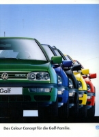 VW Golf 3 Colour Concept brochure 1.1995