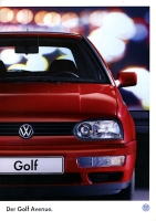 VW Golf 3 Avenue brochure 7.1995