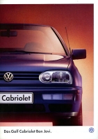 VW Golf 3 Cabriolet Bon Jovi brochure 5.1996