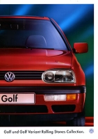 VW Golf 3 / Variant Rolling Stones Collection brochure 7.1995