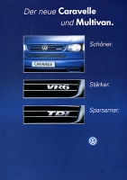 VW T 4 Caravelle and Multivan brochure 1996