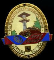 Original Badge Sommertreffen der VW Hunderttausender in Stuttgart 1954